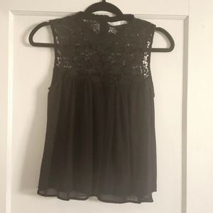 Super Cute Zara Black Flowy Tank!!